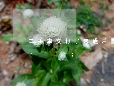二手車交付了未過戶，罰款誰來承擔(dān)？